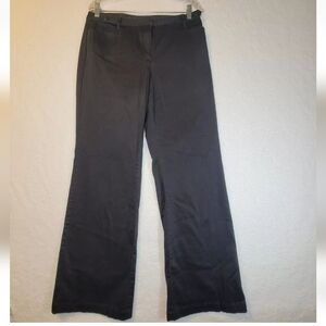 -J. Jill Size 10 Corduroy Chino  dress Pants Straight Leg Mid Rise  Black